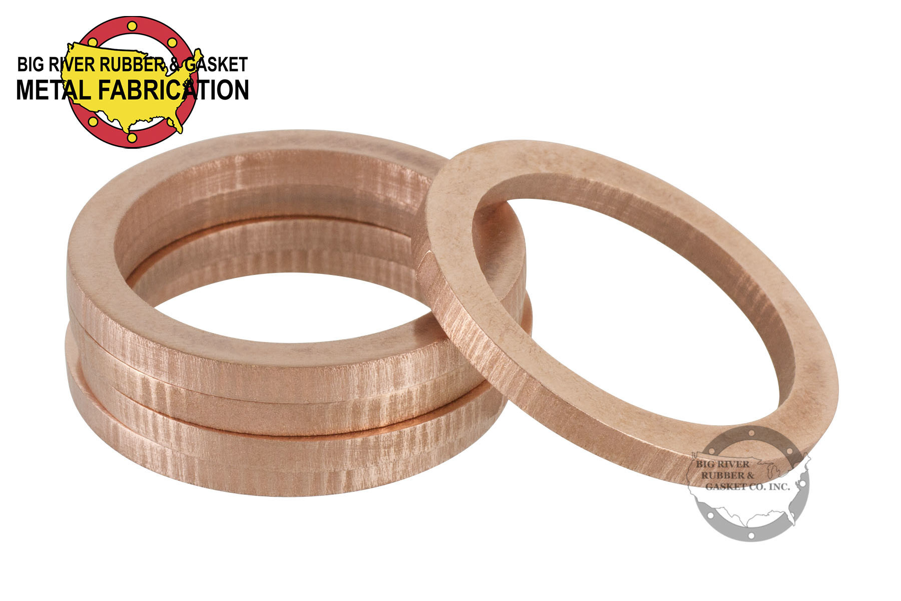 Copper Ring Gaskets Thick Big River Rubber Gasket