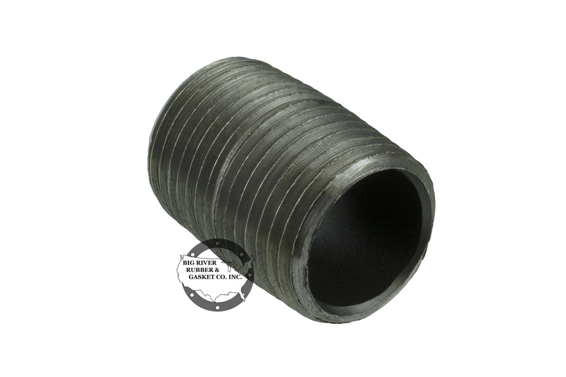 Black Iron Pipe Nipple 1/2″ x 1″ Big River Rubber & Gasket