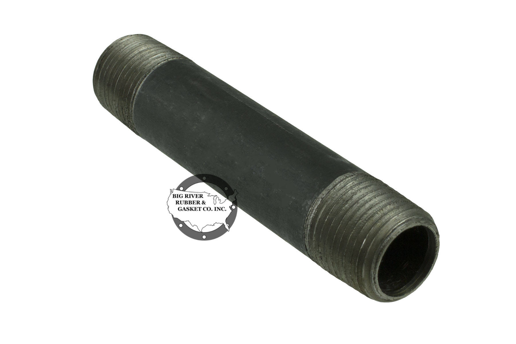 Black Iron Pipe Nipple 1/2″ x 4″ Big River Rubber & Gasket