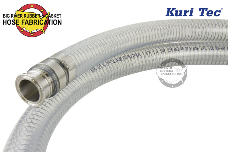 Tuyau PVC Alimentaire Kuriyama K7160 13" X 1" ID Avec Brides - Kit Neuf Pour Vide/sanitaire