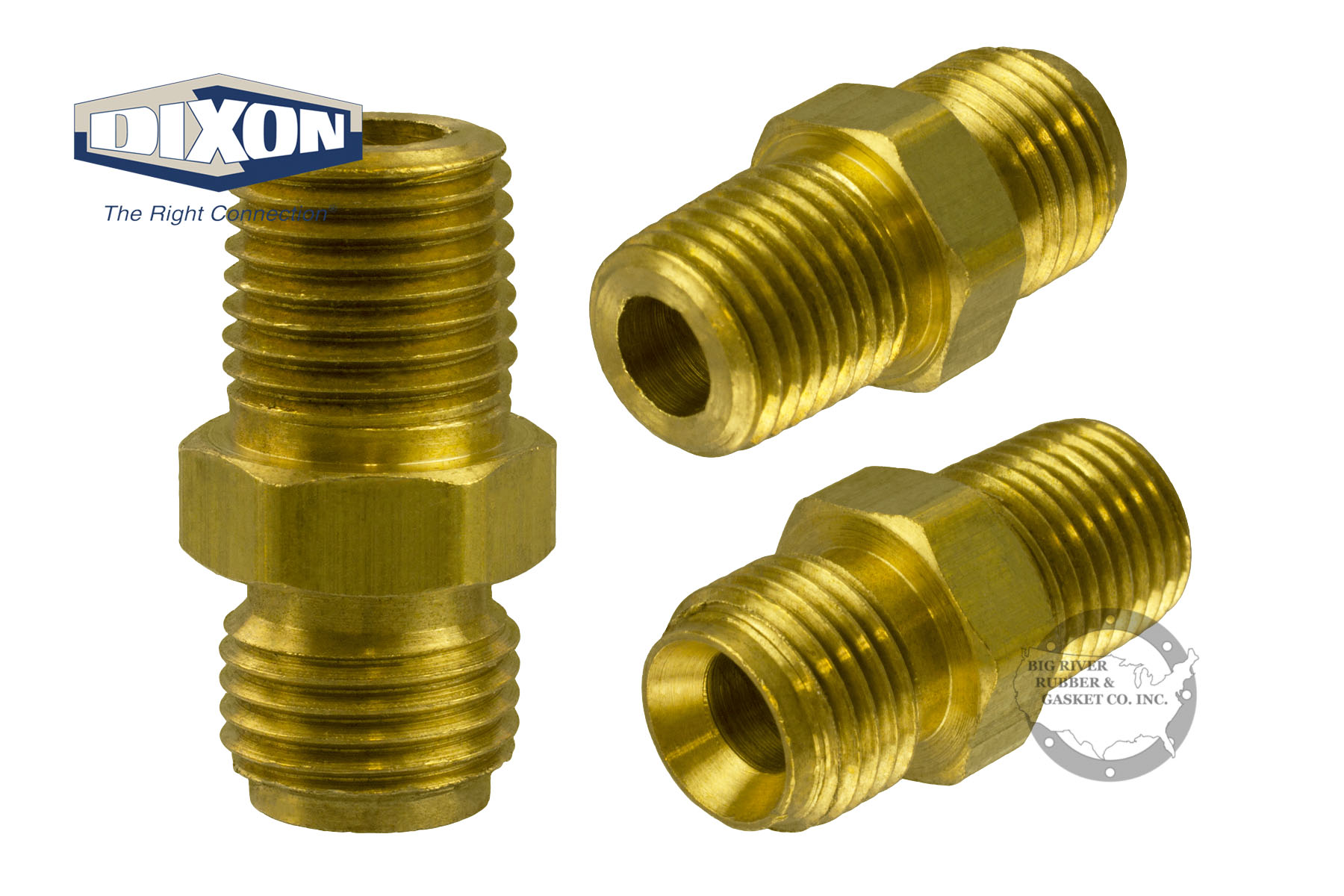 Brass Oxygen Acetylene Adapter 1560904C Big River Rubber & Gasket