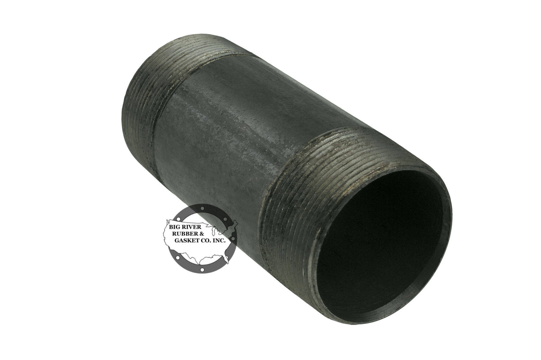 Black Iron Pipe Nipple 2″ x 5″ Big River Rubber & Gasket