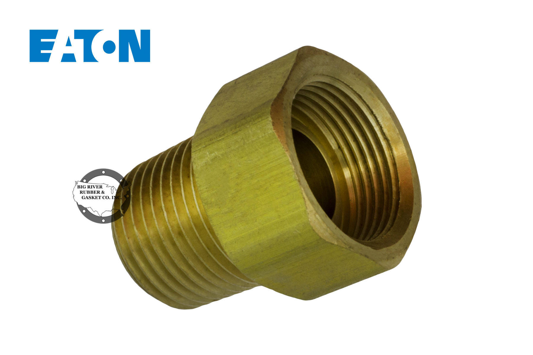 Eaton® Brass Inverted Flare Male Connector 202×10 Big River Rubber And Gasket 