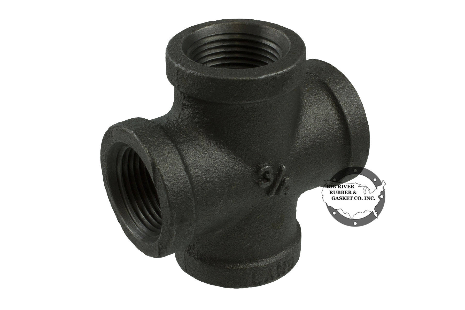 Black Iron Pipe Cross 3/4″ | Big River Rubber & Gasket