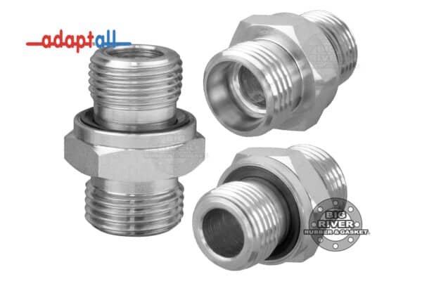 5002L-12-06 Adaptall DIN X Male BSPP Elastomeric Seal Hose Adapter