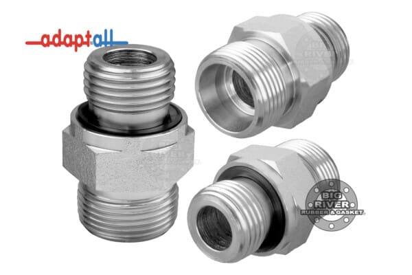 5002S-16-08 Adaptall DIN X Male BSPP Elastomeric Seal Hose Adapter