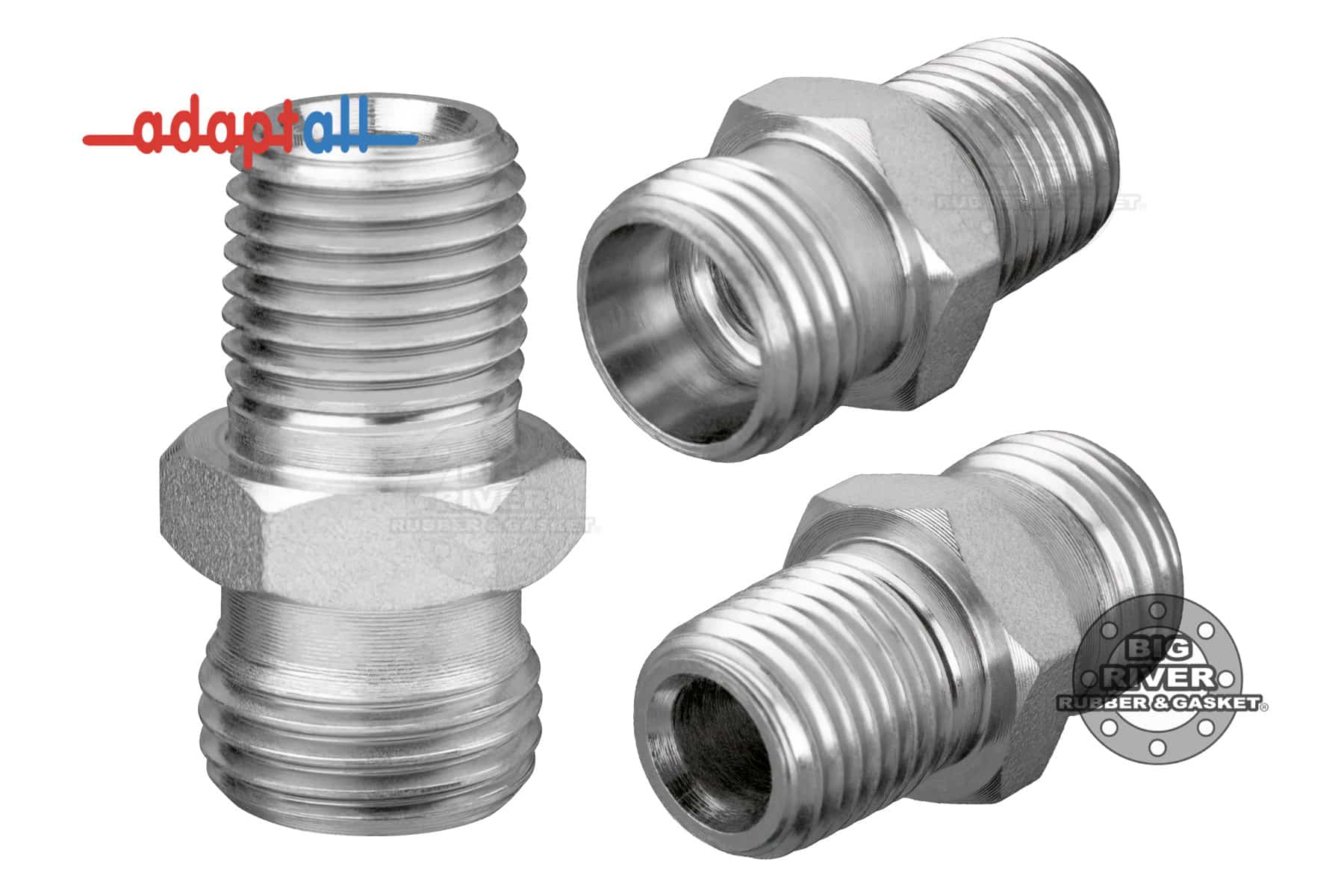 5007L-10-04 Adaptall DIN X Male NPT Hose Adapter | Big River Rubber ...