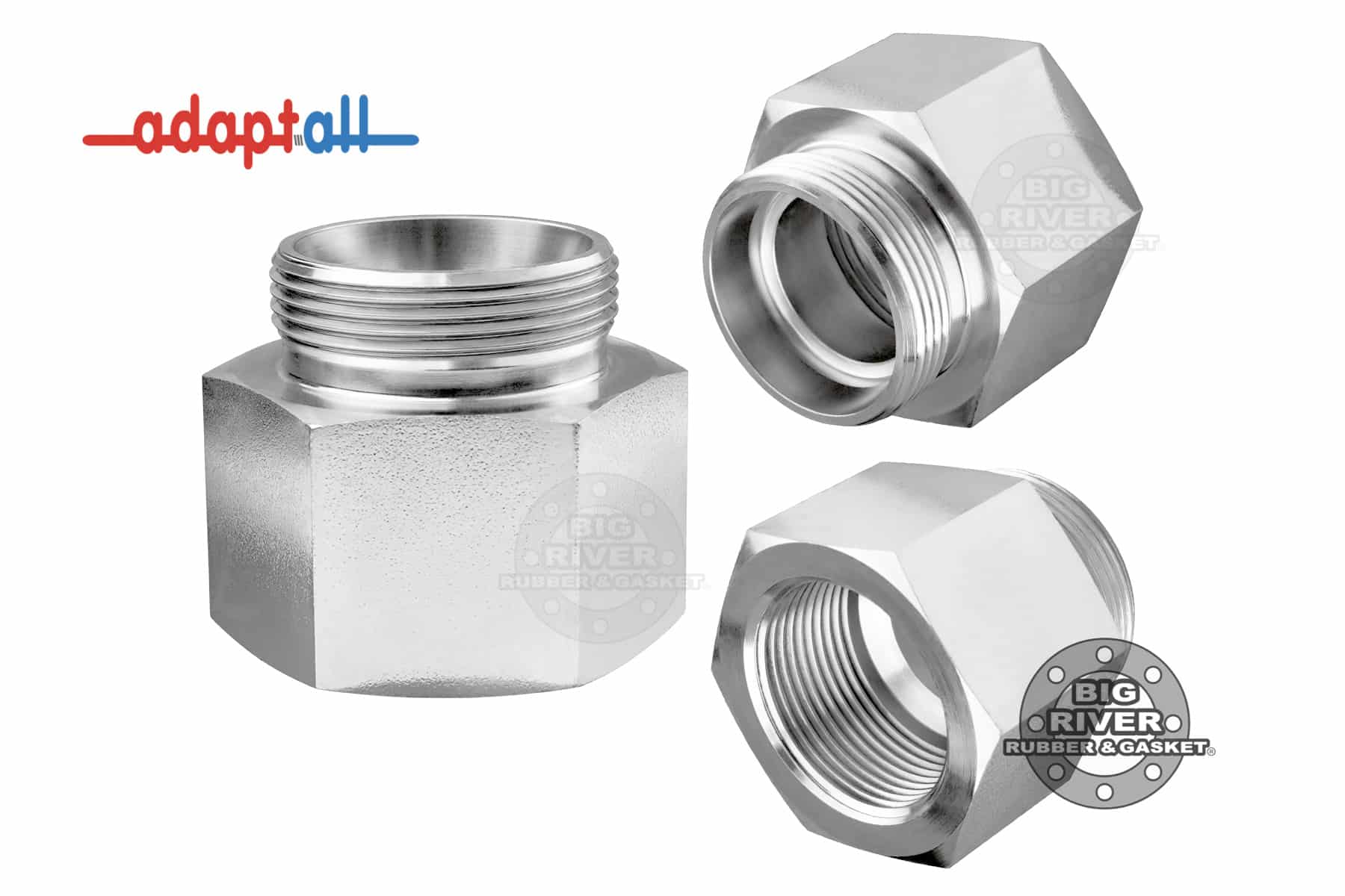 5009L-35-20 Adaptall DIN X Female BSP Solid Hose Adapter | Big River ...