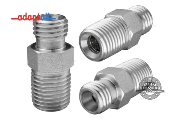 5011L-06-02 Adaptall DIN X Male BSPT Hose Adapter