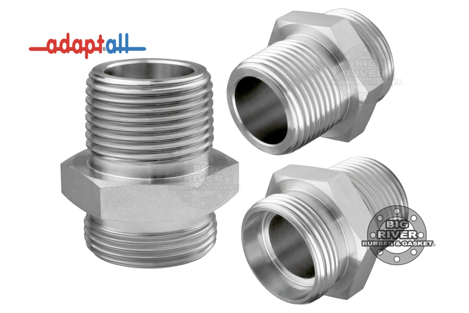 5011L-28-16 Adaptall DIN X Male BSPT Hose Adapter | Big River Rubber ...