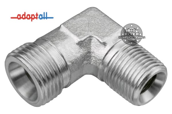 5063S-12-06 Adaptall 90° DIN X Male BSPT Elbow Hose Adapter