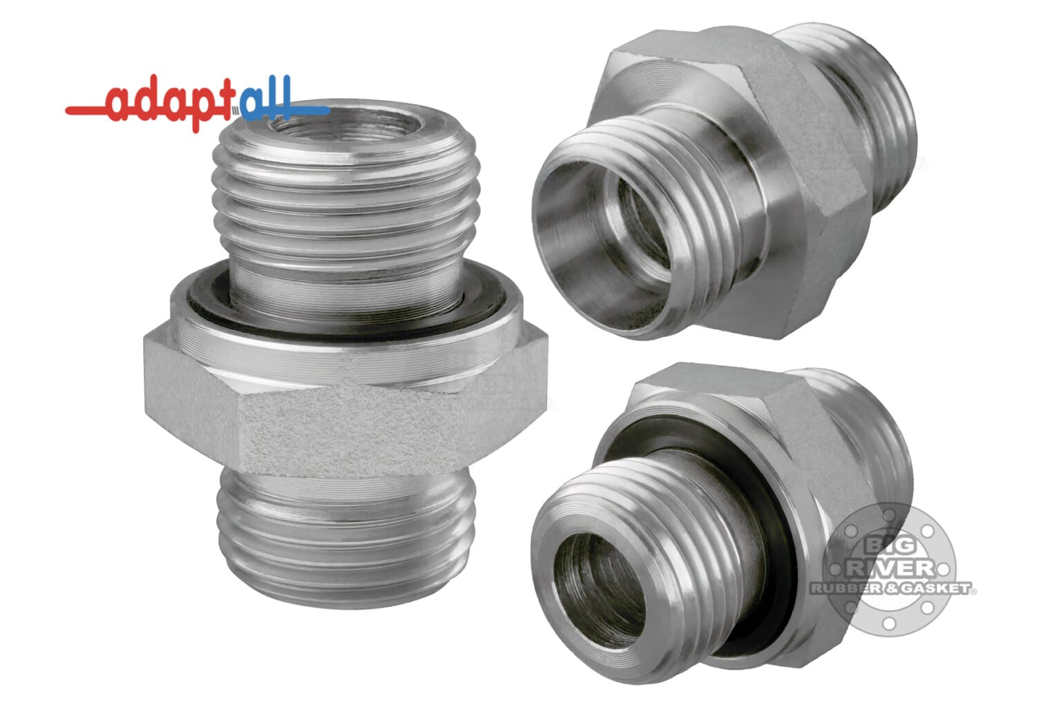 5068L-12-16 Adaptall DIN X Male Metric Elastomeric Seal Hose Adapter ...