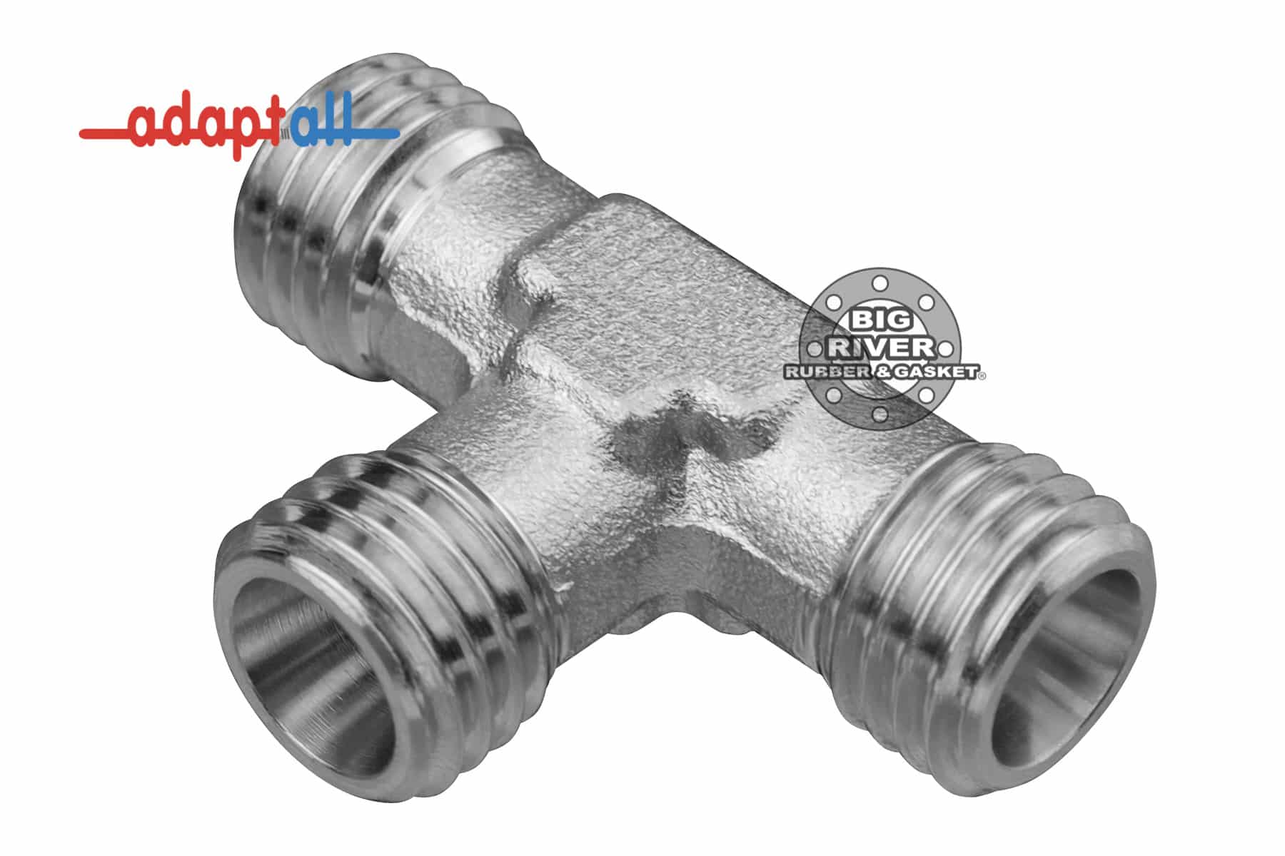 5080L-06 Adaptall DIN Union Tee Hose Adapter | Big River Rubber & Gasket
