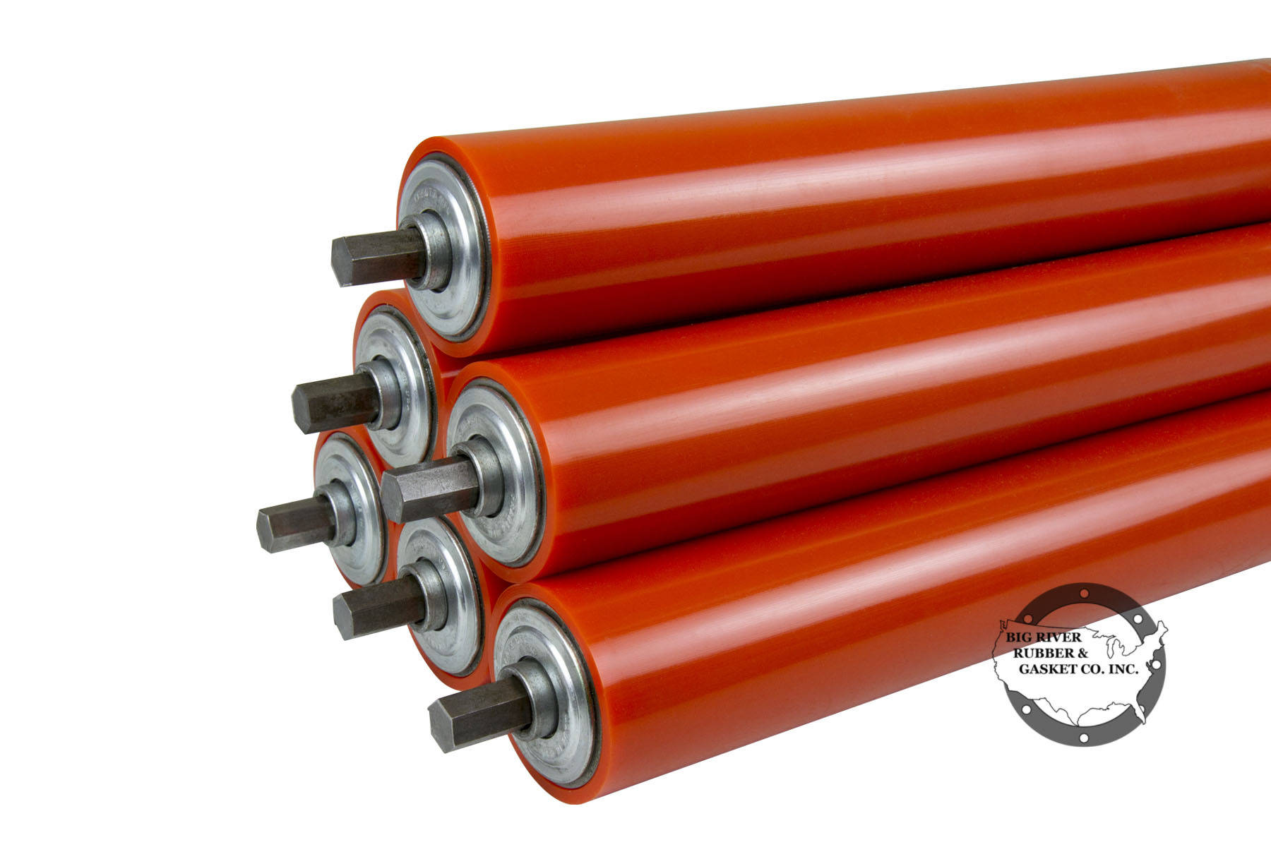 Conveyor Rollers Urethane Covered Big River Rubber & Gasket