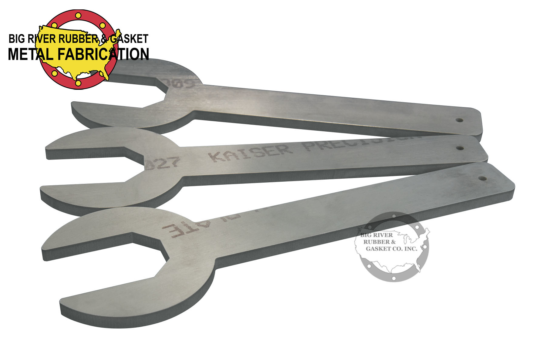 Custom Aluminum Wrenches 3/8″ Thick Big River Rubber & Gasket