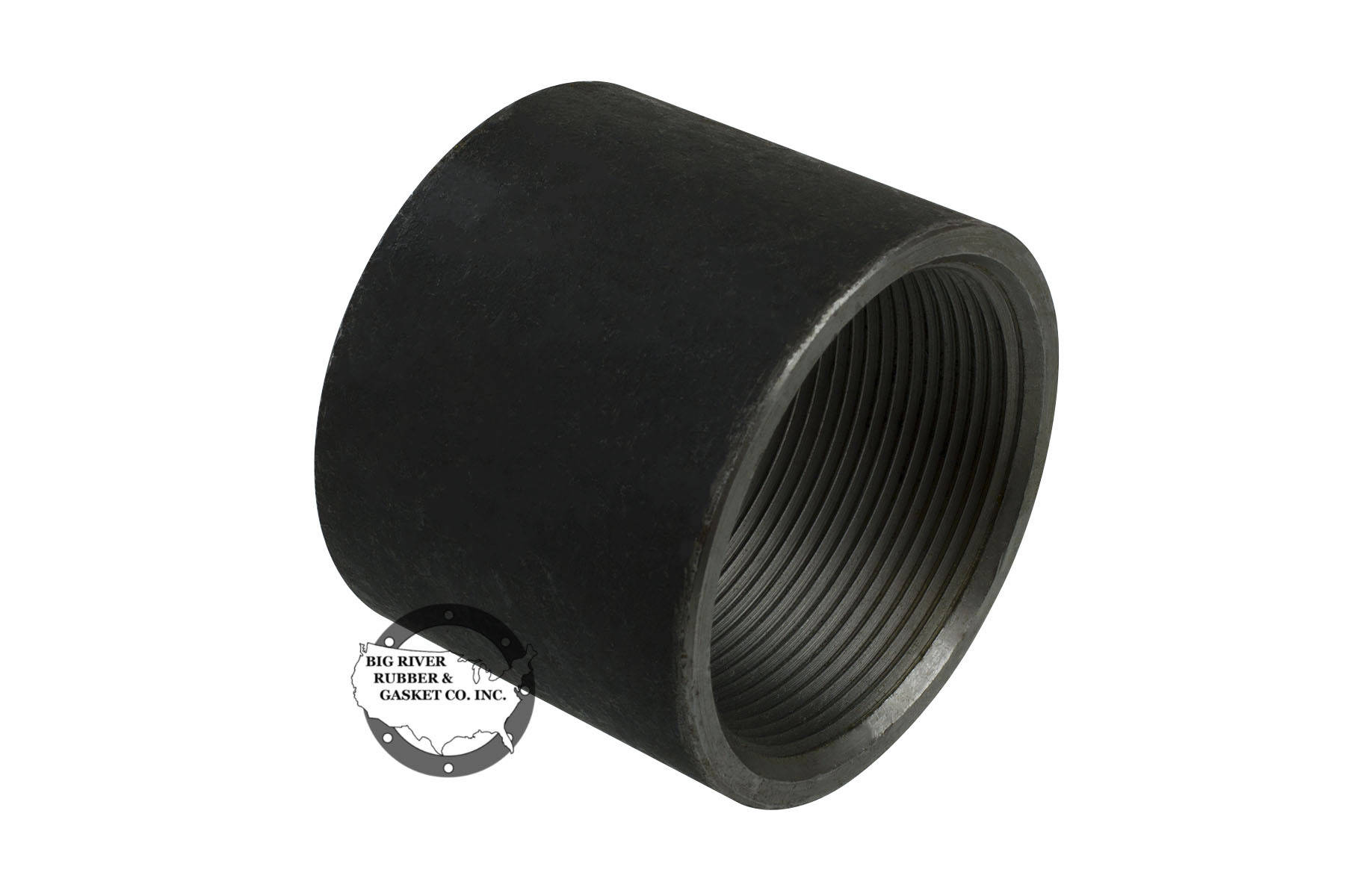 Black Iron Pipe Coupling 2″ Big River Rubber & Gasket