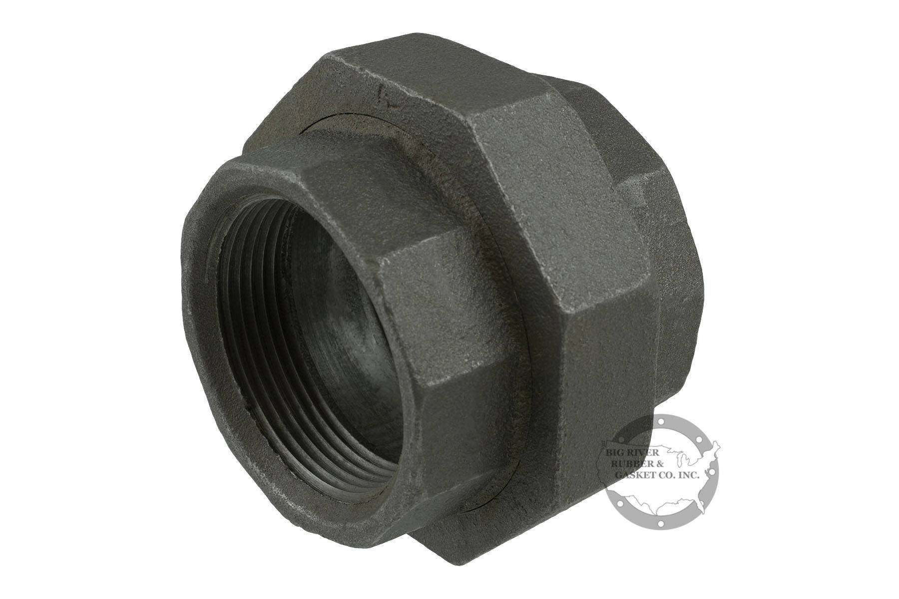 Black Iron Pipe Union 2 1/2″ Big River Rubber & Gasket