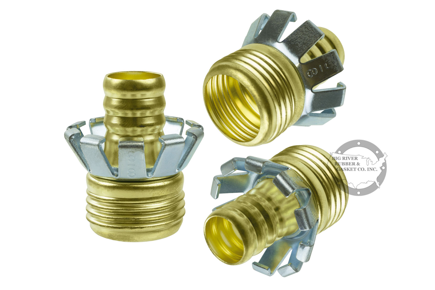 Gilmour® Brass Male Hose Coupling 5/8 Big River Rubber & Gasket