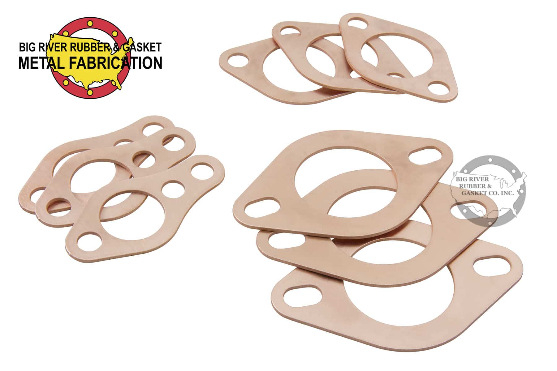 Copper Gaskets 1/16″ Thick Big River Rubber & Gasket