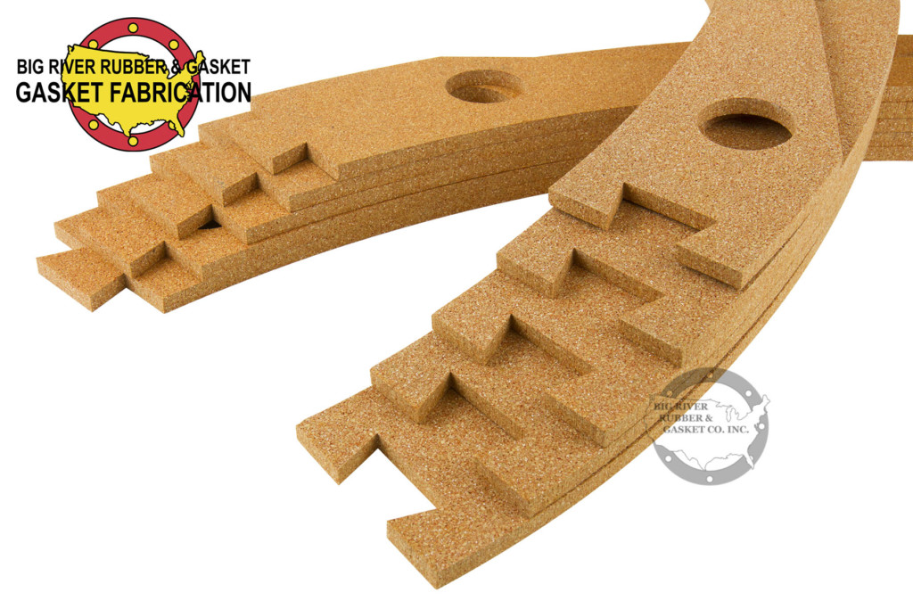 Custom Cut Cork and Rubber Dovetailed Gaskets