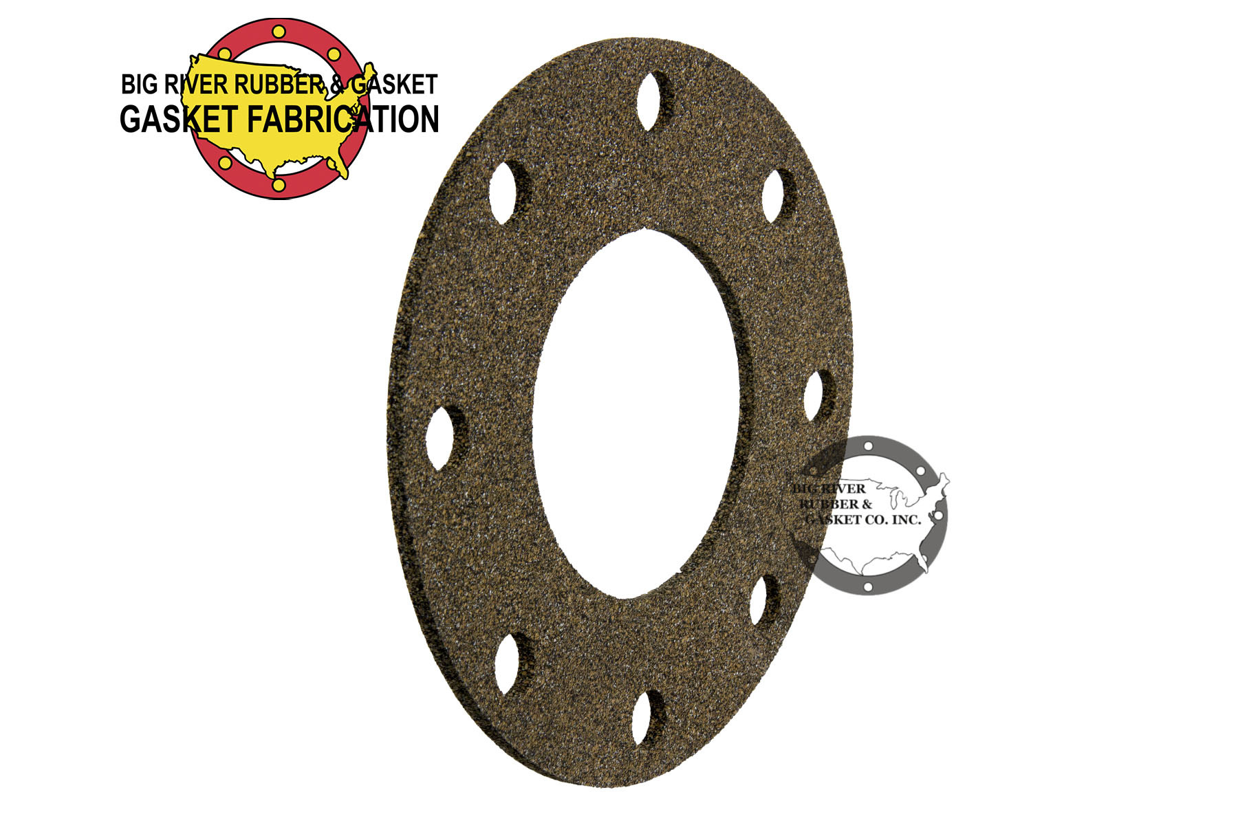 Cork and Rubber Full Face Gasket 1/8″ Thick Big River Rubber & Gasket