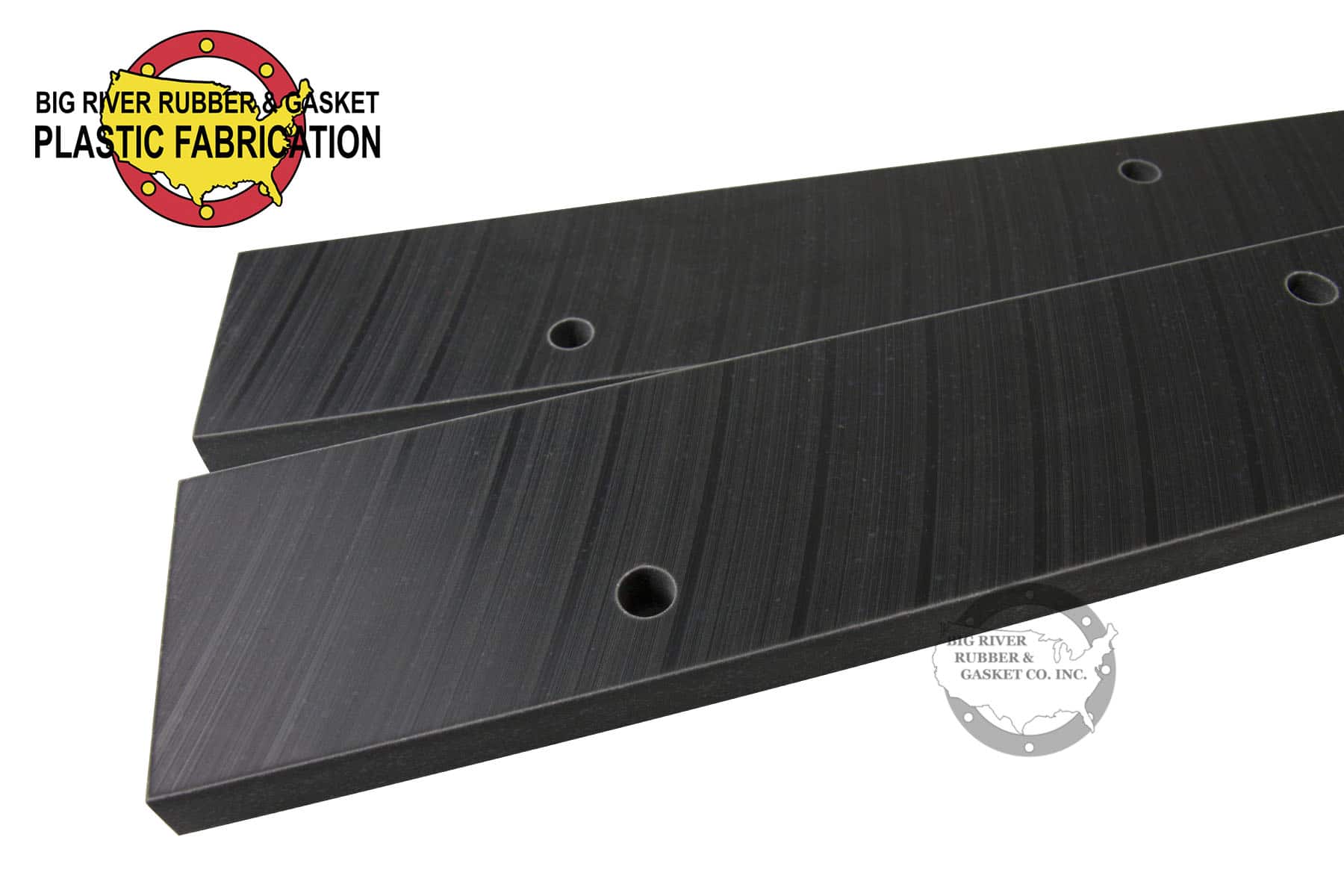 Custom Black UHMW Strips 3/4″ Thick | Big River Rubber & Gasket