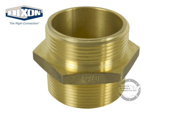 NEW DIXON FIRE HYDRANT HEX DOUBLE MALE BRASS ADAPTER DMH1515F 