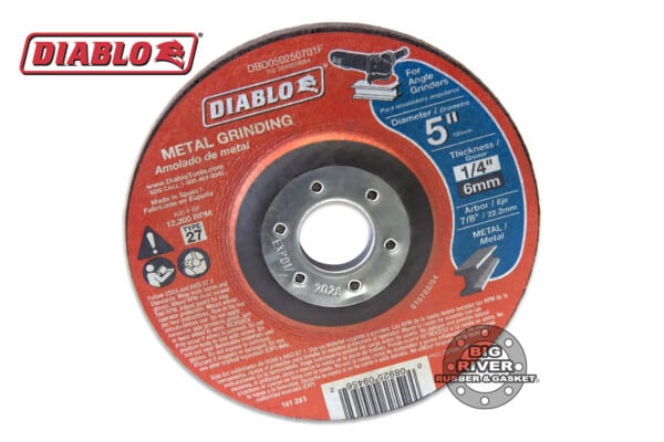 Diablo DBD050250701F 5" x 1/4" x 7/8" Type 27 Metal Grinding Disc