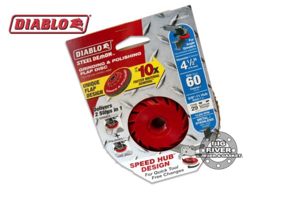 Diablo DCX045060B01F 4-1/2" 60-Grit Steel Demon™ Flap Disc for Metal