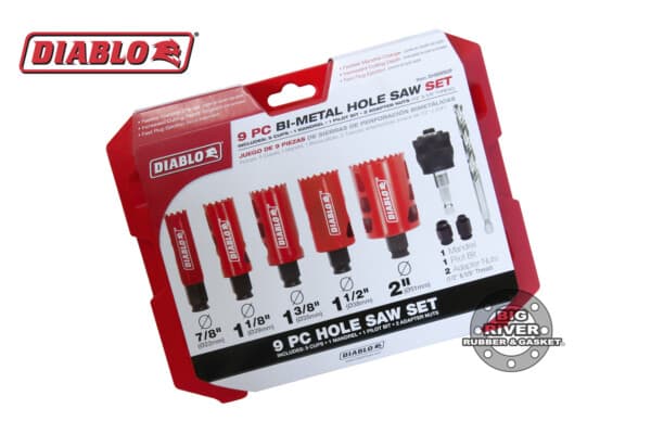 Diablo DHS09SGP 9 Piece General Purpose Bi-Metal Hole Saw Set
