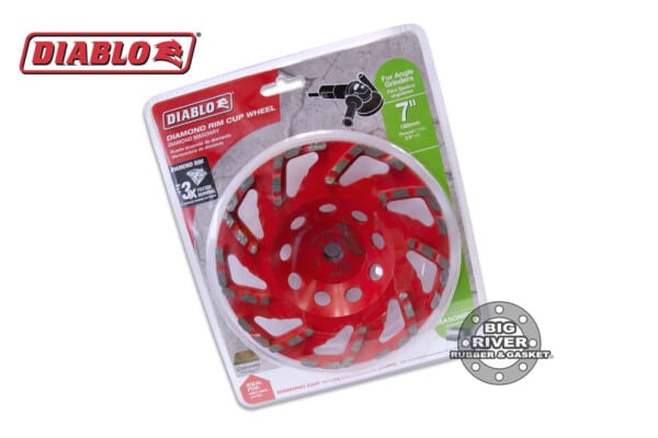 Diablo DMACW0700 7" Diamond Rim Cup Wheel for Masonry