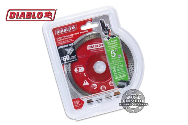 Diablo DMADC0500 5" Diamond Continuous Rim Masonry Cut-Off Disc