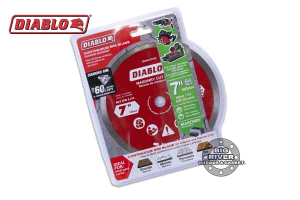 Diablo DMADC0700 7" Diamond Continuous Rim Masonry Cut-Off Disc