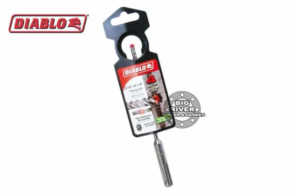 Diablo DMAPL4040 3/16" x 4" x 6" Rebar Demon™ SDS-Plus 4-Cutter Full Carbide Head Hammer Drill Bit