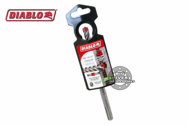 Diablo DMAPL4140 3/8" x 4" x 6" Rebar Demon™ SDS-Plus 4-Cutter Full Carbide Head Hammer Drill Bit