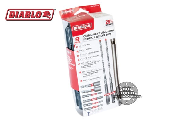 Diablo DMAPL9910-S9 9pc Rebar Demon™ Concrete Anchor Drive Installation Set (9-Piece)