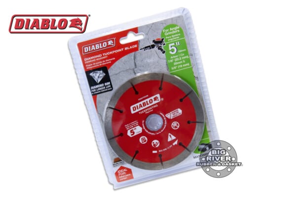 Diablo DMATP0500 5" Concrete Demon™ Diamond Segmented Turbo Tuckpoint Blade for Mortar Joints