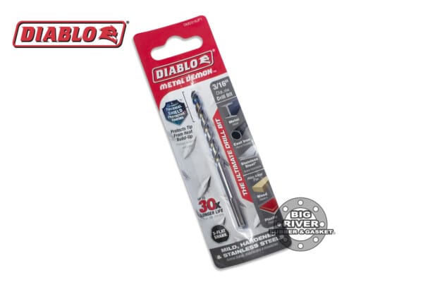 Diablo DMD316JP1 3/16" Metal Demon™ Drill Bit for Mild, Hardened and Stainless Steels