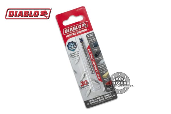 Diablo DMD332JP2 3/32" Metal Demon™ Drill Bits for Mild, Hardened and Stainless Steels (2-Pack)