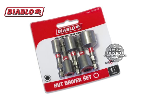 Diablo DNTSS-S5 1-7/8" Magnetic Nut Driver Assorted Pack (5-Pieces)