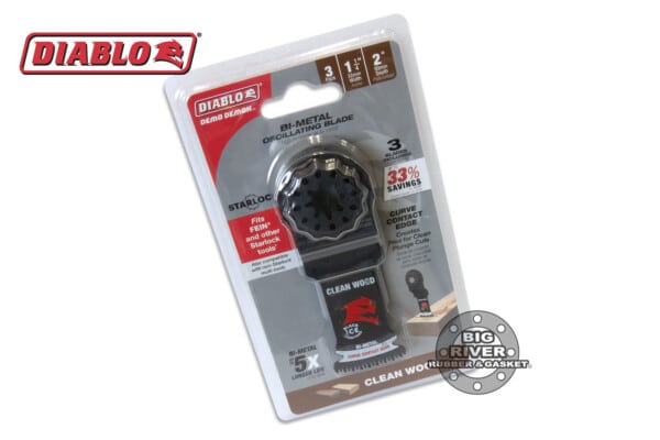 Diablo DOS125JBW3 1-1/4" Demo Demon™ Starlock Bi-Metal Oscillating Blades for Clean Wood (3-Pack)