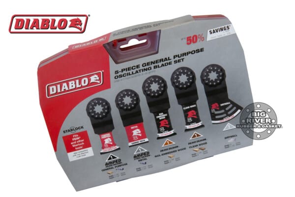 Diablo DOS5S Starlock General Purpose Oscillating Blade Set (5-Piece)