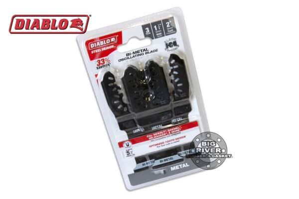Diablo DOU125BF3 1-1/4" Steel Demon™ Universal Fit Bi-Metal Oscillating Blades for Metal (3-Pack)