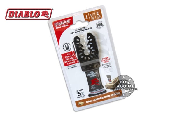 Diablo DOU125BW 1-1/4" Demo Demon™ Universal Fit Bi-Metal Oscillating Blade for Nail-Embedded Wood