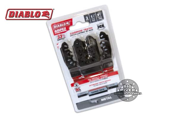 Diablo DOU125CF3 1-1/4" AMPED™ Steel Demon™ Universal Fit Carbide Teeth Oscillating Blades for Metal (3-Pack)