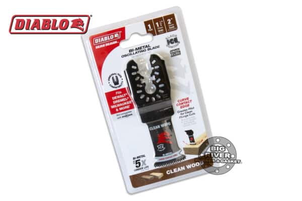 Diablo DOU125JBW 1-1/4" Demo Demon™ Universal Fit Bi-Metal Oscillating Blade for Clean Wood