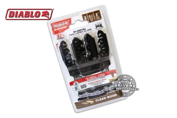 Diablo DOU125JBW3 1-1/4" Demo Demon™ Universal Fit Bi-Metal Oscillating Blades for Clean Wood (3-Pack)