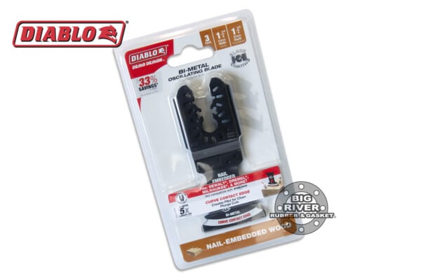 Diablo DOU175BW3 1-3/4" Demo Demon™ Bi-Metal Oscillating Blades for Nail-Embedded Wood (3-Pack)