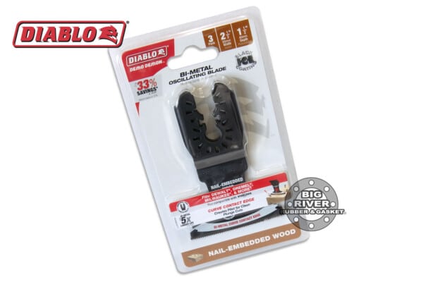 Diablo DOU250BW3 2-1/2" Demo Demon™ Universal Fit Bi-Metal Oscillating Blades for Nail-Embedded Wood (3-Pack)