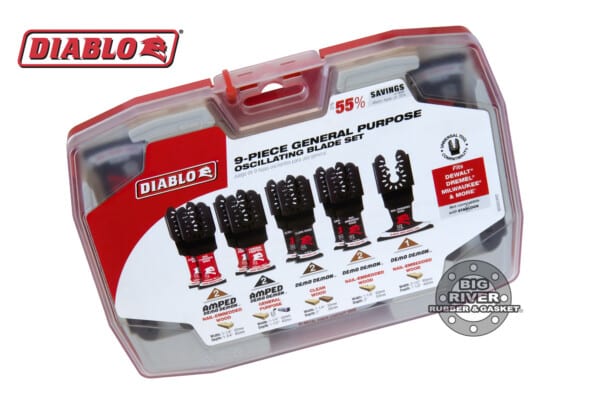 Diablo DOU9S Universal Fit General Purpose Oscillating Blade Set (9-Piece)